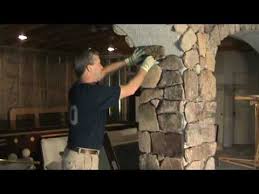 Finished Basement Stone Veneer Arch By