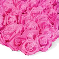 100 pack hot pink artificial flowers