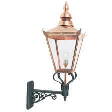 copper outdoor wall lantern