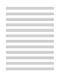 Music Staff Paper 12 Per Page