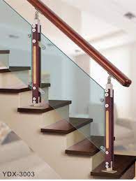 railing with combination of glass wood