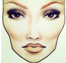 20 Best Facecharts Images On Pinterest Makeup Face Charts