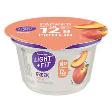light fit nonfat greek yogurt peach
