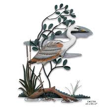 Majestic Marshland Blue Heron Metal