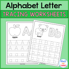 alphabet worksheet bundle frogs and