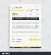 Creative Design Modern Invoice Template Stock Vector