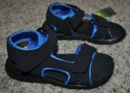 Details About 28 Kids Youth Boys Tek Gear Black Blue Fx Suede Summer Sport Sandals Size 1 2