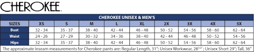 Cherokee Workwear Scrubs Mens Cargo Pants
