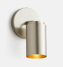Articulating Flat Cylinder Wall Sconce