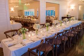 wedding reception tables