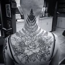 in progress fl back neck tattoo