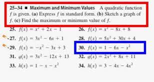 solved 25 34 maximum and minimum values