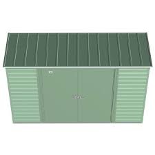Arrow Select Steel Storage Shed 10x4 Sage Green