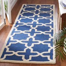 safavieh cambridge navy blue ivory 3 ft