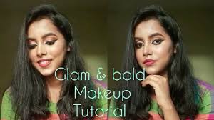 glam and bold makeup tutorial step