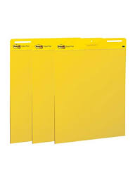 Shop Post It 3 Piece Flip Chart Paper Set Yellow Online In Egypt