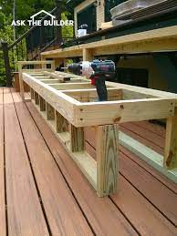 Build Deck Bench Seating