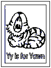 You can tell a lot about the way a person is. Letter Y Coloring Pages
