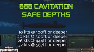 Cold Waters 688 Cavitation Safe Depths