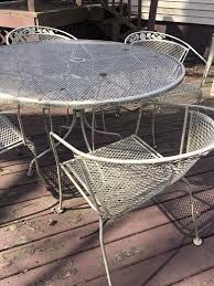 vintage wrought iron garden patio table