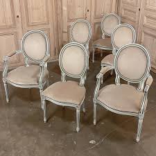 antique french louis xvi dining chairs