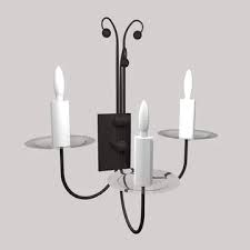 Gothic Wall Lamp 6 3d Model