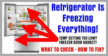 How do you fix a refrigerator that freezes everything?