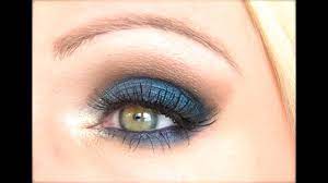 mac makeup tutorial blue smokey eye