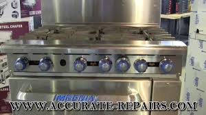 Imperial Ir6 Gas Commercial Range Youtube