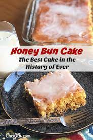 Pour remaining cake mix into a medium mixing bowl. Honey Bun Cake Chef Alli