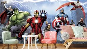 Superhero Wallpaper Removable L And