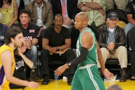 Come relive the greatest moments from the 2008 nba finals. Eddie Murphy Sylvester Stallone Steven Spielberg Sylvester Stallone And Steven Spielberg Photos Celebrities At Nba Finals Game 3 La Lakers Vs Boston Celtics Zimbio