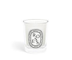 roses small candle 70g white day