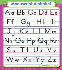 Manuscript Alphabet Study Buddy Sticker