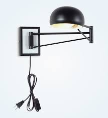 Wall Mounted Plug In Reading Light With