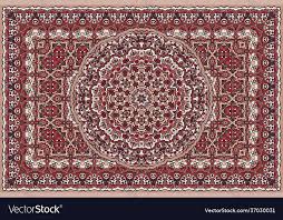 rich persian colored carpet pattern