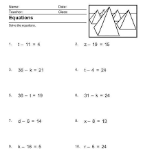 Printable Two Step Equations Worksheets