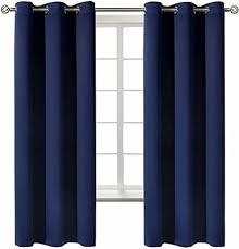 Maybe you would like to learn more about one of these? Amazon Com Bgment Blackout Curtains For Bedroom Grommet Thermal Insulated Room Darkening Curtains For Living Room Set Of 2 Panels 42 X 63 Inch Navy Blue Kitchen Dining