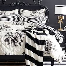 black and white bedding pottery barn teen