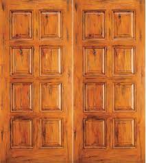 western 8 panel wood double door