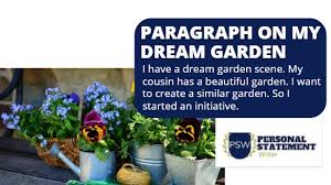 paragraph on my dream garden by