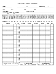 Basketball Score Sheet 9 Free Templates In Pdf Word