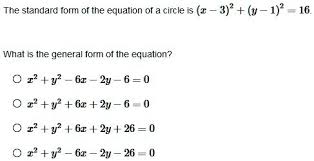 The Standard Form Of The Equation Of A