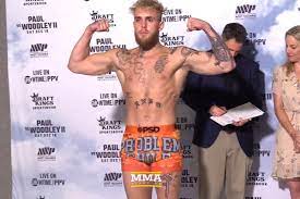 Watch Jake Paul and Tyron Woodley weigh ...