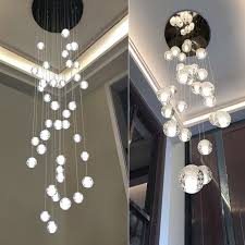 Modern contemporary chandelier triple rain drop chandel. 2020 Simple Modern Double Staircase Crystal Chandelier Post Modern Living Room Lamp Creative Persona Shopee Philippines