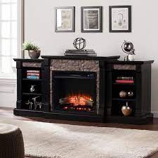 Electric Fireplace In Satin Black