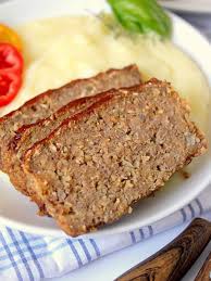 meatloaf with applesauce and oatmeal