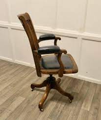 edwardian oak desk chair 1900