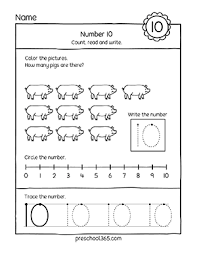 number one activity worksheets for