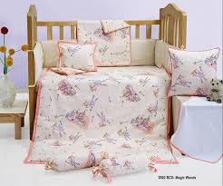 Cotton Multicolor Baby Cot Bed Set For